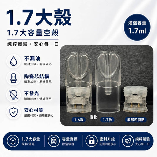 SP2S 空煙彈 1.7ML｜一代空煙彈殼／小容量空倉／空殼｜一代通用
