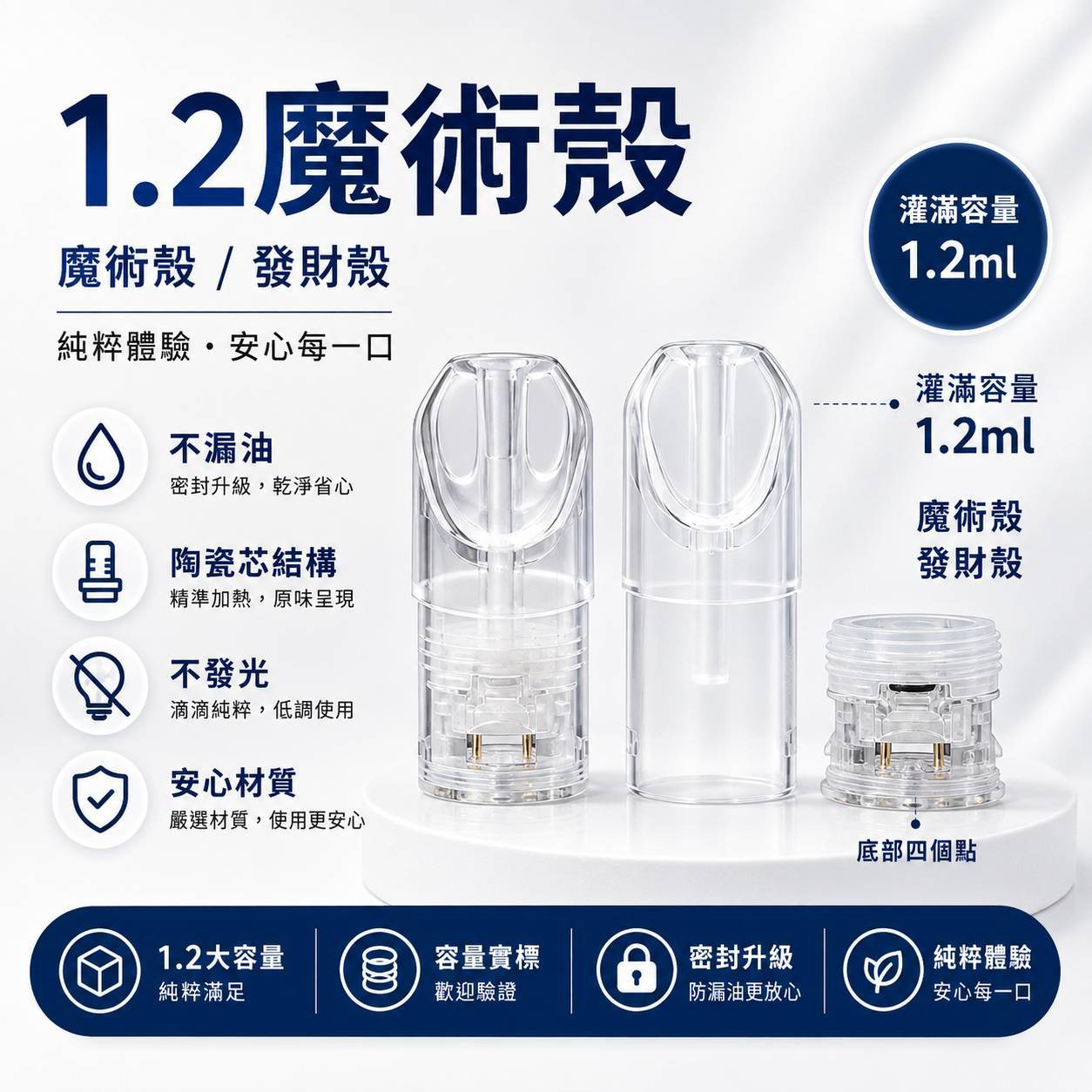 SP2S 一代煙彈空殼 1.2ML｜魔術殼小容量空倉｜一代通用空彈